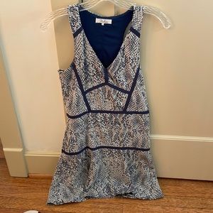 Parker fit and flare sundress. Snake skin print.